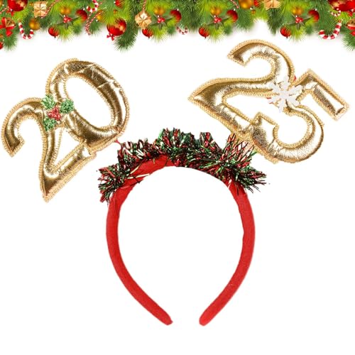Weihnachts-Haarreifen, Weihnachts-Stirnbänder für Frauen,Wunderschöne Feiertags-Haarbänder, Weihnachts-Haarschmuck | Weihnachts-Haar-Stirnband, trendiger Damen-Haarschmuck für Partys mit Freunden von Generisch
