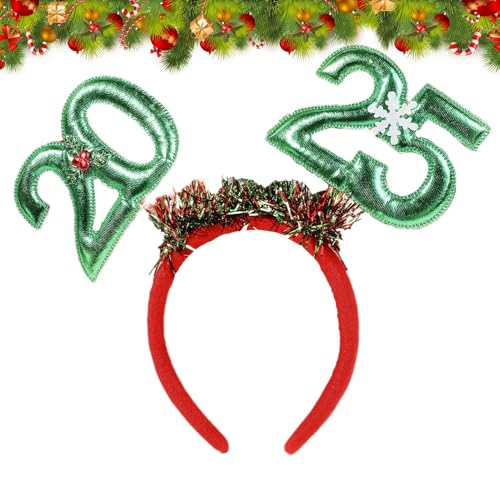 Weihnachts-Haarreifen, Weihnachts-Stirnbänder für Frauen | Weihnachts-Haarschmuck 2025 Feiertags-Haarbänder - Weihnachts-Haar-Stirnband, trendiger Damen-Haarschmuck für Partys mit Freunden von Generisch
