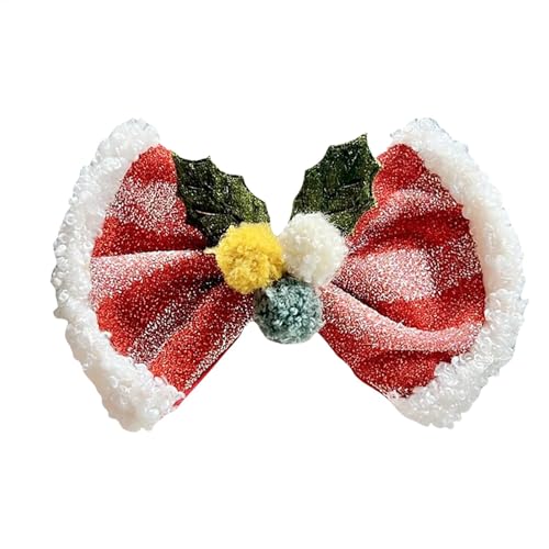 Weihnachts-Haarschleifen, Weihnachtsschleifen für Mädchen, Weihnachten Haarschleifenclips, Bunte rote Haarschleifen-Clips, niedlicher Weihnachts-Haarschmuck für Weihnachtsfeiern, Mottopartys, Geburtst von Generisch