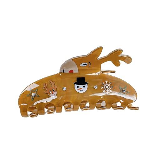 Weihnachts-Haarspange, Weihnachts-Krallenklammer - Weihnachts-Haarklammer, schöne dicke Haarspange | Damen-Haarschmuck, trendige Damen-Haarspange für Partys, Treffen, Verabredungen von Generisch