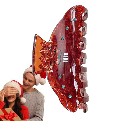 Weihnachts-Haarspange, Weihnachts-Krallenklammer - Wunderschöne weihnachtliche Haarklammer zum Stylen | Damen-Haarschmuck, trendige Damen-Haarspange für Partys, Treffen, Verabredungen von Generisch