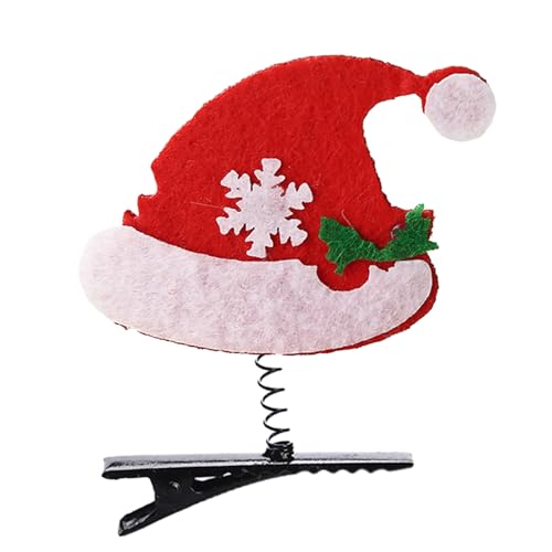 Weihnachts-Haarspange – Weihnachts-Haarnadeln, Kopfschmuck für Mädchen, Push-Aktivitäten, klein, Kindergarten-Haar-Accessoires, niedliche Weihnachtsspangen, lustige Haar-Accessoires für Versammlungen von Generisch