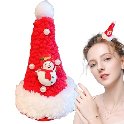 Weihnachts-Haarspangen,Weihnachts-Haarnadeln für Frauen,Haar-Dekor-Clips mit glänzender Perle | Leichtes Haarformwerkzeug für Mottopartys, Partys mit Freunden, Familientreffen, Schulaktivitäten von Generisch