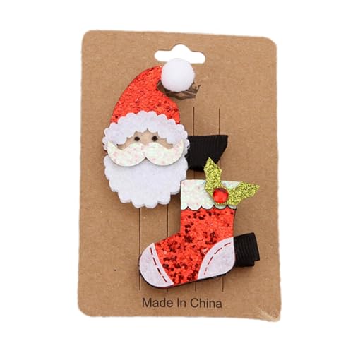 Weihnachts-Haarspangen-Set,Weihnachts-Haarnadel-Set - Niedliches Weihnachts-Haarnadel-Set - Haarationswerkzeug mit einzigartiger Form für den täglichen Gebrauch, Mottopartys, Schulaktivitäten, Partys von Generisch