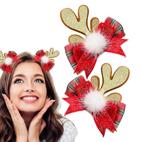 Weihnachts-Haarspangen für Haar – Mehrzweck-Haarspangen, Weihnachts-Haarnadel, niedliche, dicke Haarspangen, Weihnachts-Haarverschluss für dickes, feines Haar von Generisch