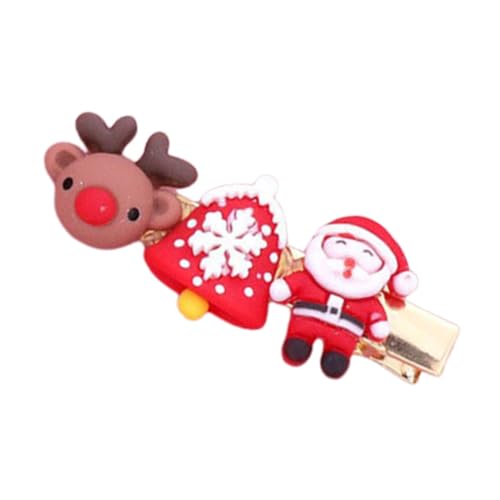 Weihnachts-Haarspangen für Mädchen – niedliche Weihnachts-Haarspangen für kleine Mädchen, Weihnachts-Haar-Accessoires, Weihnachts-Haar-Stylingnadeln für Mädchen, Kleinkinder von Generisch