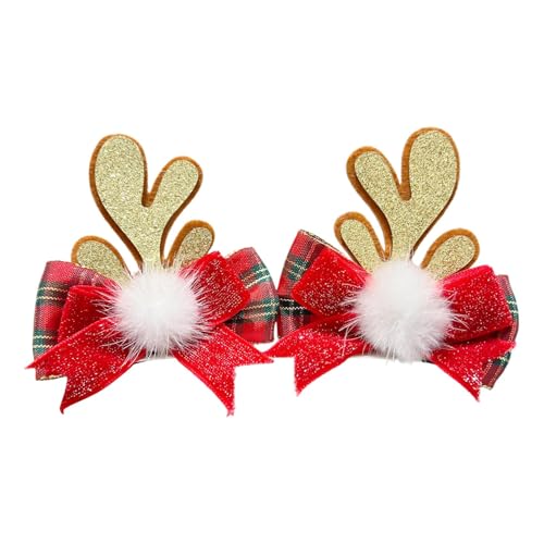 Weihnachts-Haarspangen für das Haar – Weihnachts-Haarschmuck | Weihnachts-Haarspangen für Damen | Mehrzweck-Haarspangen für Weihnachten – schöne dicke Haarspangen für Urlaub von Generisch