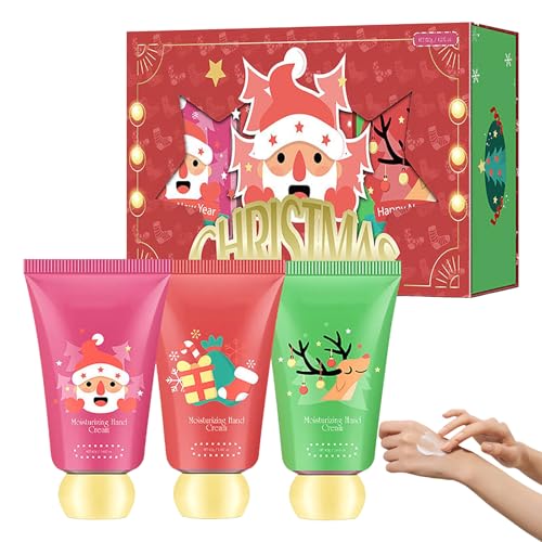 Weihnachts-Handcreme-Set, Sanfte Hautpflege, Halten Sie Ihre Hände Weich Und Geschmeidig, Mini-Handlotion, Geschenk Für Frauen, Für Rissige, Trockene, Raue Haut Und Feine Linien Weihnachts-Handcreme-Set, Sanfte Hautpflege, Halten Sie Ihre Hände Weich Und Geschmeidig, Mini-Handlotion, Geschenk Für Frauen, Für Rissige, Trockene, Raue Haut Und Feine Linien von Generisch