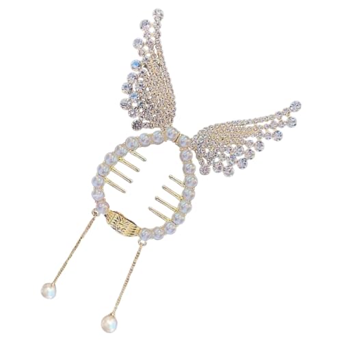 Weihnachts-Kaninchen-Quasten-Klauenclip, niedliche Tier-Haar-Accessoires, Weihnachts-Krallen-Clips, Pferdeschwanz-Strass-Styling-Clip mit Cartoon-Muster für Kinder und Mädchen von Generisch