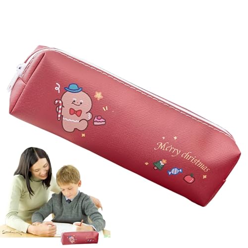 Weihnachts-Stifttasche | Niedliche Schreibwarentasche mit Reißverschluss | Große Stifttasche, langlebige Weihnachtsdekoration für Handys, Kosmetika, Schlüssel Weihnachts-Stifttasche | Niedliche Schreibwarentasche mit Reißverschluss | Große Stifttasche, langlebige Weihnachtsdekoration für Handys, Kosmetika, Schlüssel von Generisch