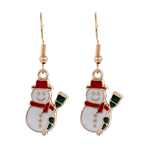Weihnachtsgeschenke Glocken Weihnachten kreative Urlaub Party Ohrringe Schmuck Creolen Frauen Weihnachten Ohrringe für Frauen (F, One Size) von Generisch
