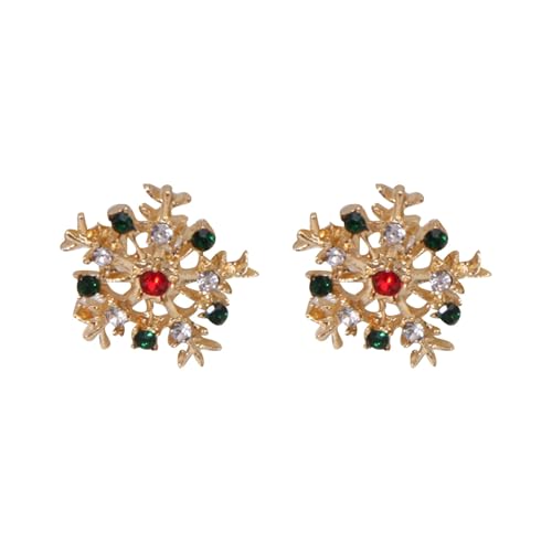 Weihnachtsohrringe Damen Weihnachtsbaumohrringe Ohrringe für Frauen Retro Alle Ohrringe Weihnachten Damen Weihnachts (B, One Size) von Generisch