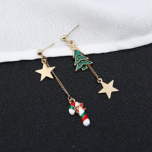 Weihnachtsohrringe Ear-Drop-Hakentropfen Weihnachts-Ohrringe Weihnachts-Ohrringe Weihnachtsohrringe (Multicolor, One Size) von Generisch