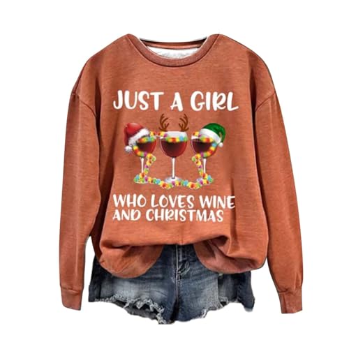 Weihnachtspullis Damen Weihnachtspullover Grün Weinachts Pulli Witzige Weihnachtspullover Damen Lustige Weihnachtspullis Weihnachts-Shirt Damen Longshirt Weihnachten Weihnachtspullover Glitzer von Generisch