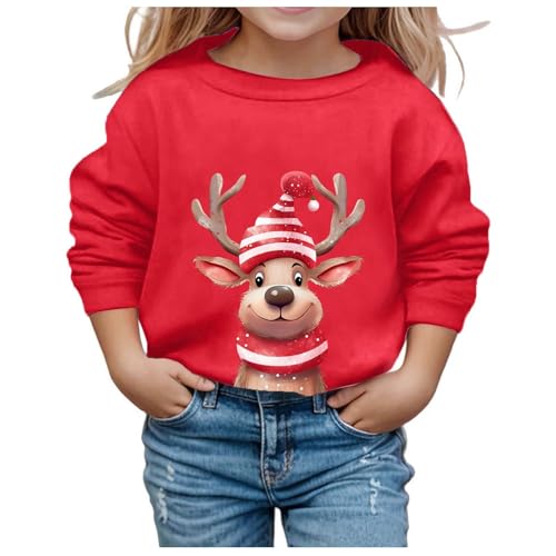 Generisch Weihnachtspullover Baby Weihnachtspullover Kinder Weihnachten Sweatshirt Pullover Mädchen Junge Christmas Weihnachtsoutfit Weihnachtspulli Weihnacht Weihnachtsmann Weihnachtskleidung von Generisch
