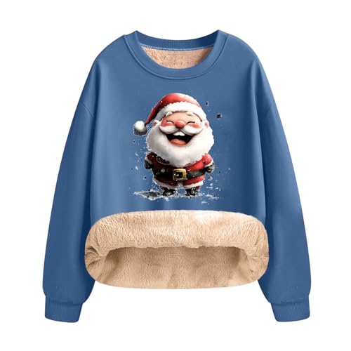 Weihnachtspullover Damen Baumwolle Weihnachts Pullover Weihnachtspulli Damen Lustig Christmas Pullover Weihnachts Sweatshirt Damen Weihnachtspulli Lustig Weihnachtspullover Damen Große Größen von Generisch