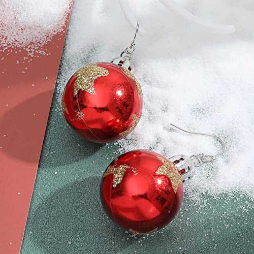 Weingläser Weihnachten Weihnachtsbaum Glocke Ohrringe Kreative Urlaub Party Ohrringe Dekorationen Creolen Für Frauen Christmas Decorations (C, One Size) von Generisch