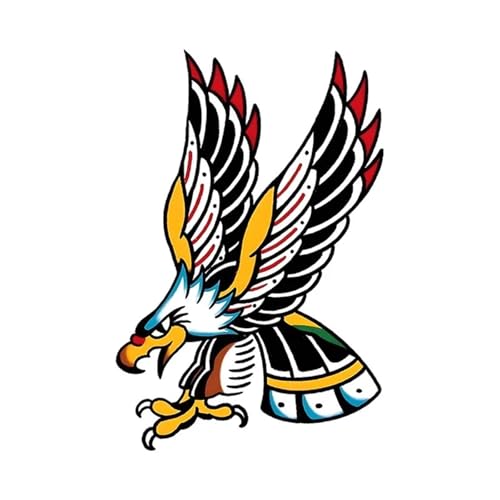 Weißkopfseeadler Wasserfestes temporäres Tattoo für Arm und Bein, langlebige, realistische Fake Tattoos für Männer und Frauen(2pcs) von Generisch