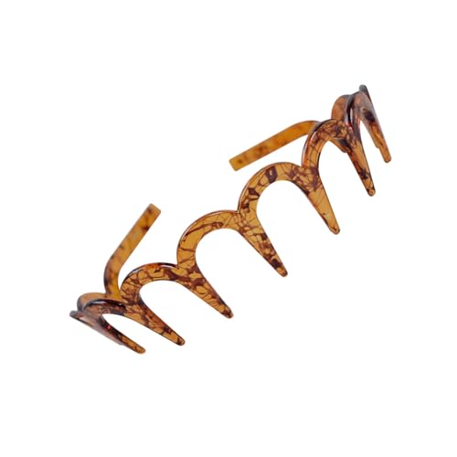 Welliger Haarreif, Zickzack-Stirnband, Elastisches Sport-Haarband, Rutschfeste Kopfbedeckung, Make-up-Stirnband, Unisex-Haarreifen zum Waschen des Gesichts, Hautpflege, Dusche von Generisch