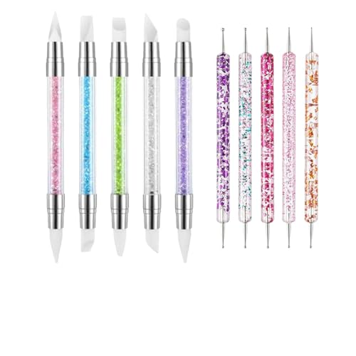 Werkzeug für 3D-Gel-Skulpturen, Doppelspitzenstift für Nagelmodellage, multifunktionales Zubehör für Nagelmodellage, für Reisen, Zuhause, Schule Werkzeug für 3D-Gel-Skulpturen, Doppelspitzenstift für Nagelmodellage, multifunktionales Zubehör für Nagelmodellage, für Reisen, Zuhause, Schule von Generisch