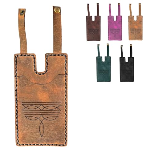Western Boot Wallet with Snap Strap,Fashion Leather Boot Wallet,Handcrafteds Leather Boots Credit Card Holder for Womens von Generisch