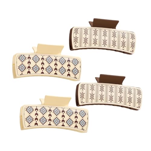 Western-Haarspangen, rutschfeste Haarspangen, PU-Leder-Clips, große Haarspangen, starke Griff-Clips, lange Haarspangen, Damen-Haarschmuck, Kiefer-Haarspangen, PU-Lederkiefer, Haarfang-Clips, starker von Generisch