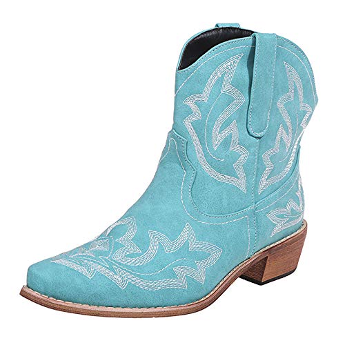 Westernstiefel Damen Reiten,Bestickt Cowgirl Stiefel Pull on Cowboystiefel Niedriger Blockabsatz Schlupfstiefel Retro Mexikanische Stiefeletten Damenstiefel Kurzstiefel Klassisch & Modisch Cowboyboots Westernstiefel Damen Reiten,Bestickt Cowgirl Stiefel Pull on Cowboystiefel Niedriger Blockabsatz Schlupfstiefel Retro Mexikanische Stiefeletten Damenstiefel Kurzstiefel Klassisch & Modisch Cowboyboots von Generisch