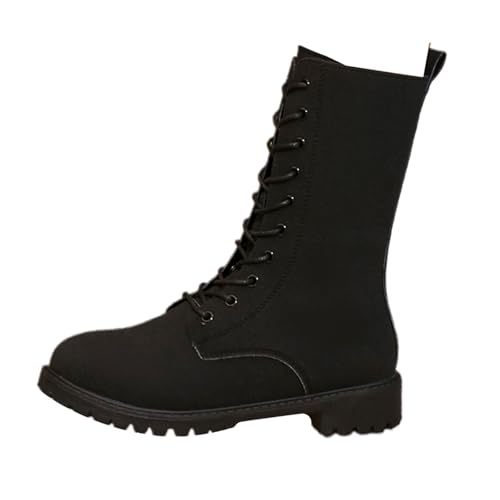 Westernstiefel für Damen, bestickte Stiefel, Blockschuhe, klobige Schuhe, Western-Hochzeitsschuh, breite Wade, Cowgirl-Stiefel, spitze Zehenpartie, Stickerei, bequeme Schlupfstiefel, Landhausstiefel von Generisch