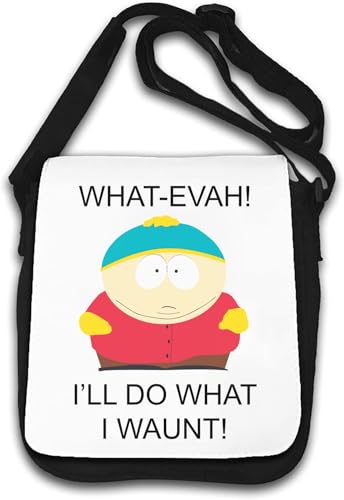 What evah I do What I waunt! shoulder bag white von Generisch