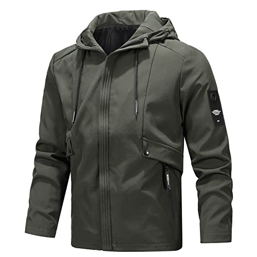 Windbreaker Herren Dünne Wasserdicht Mit Kapuze Regenbekleidung Regenjacke Leichte Reflektierend Große Größen Regenschutz Windbreaker Atmungsaktiv Fahrrad Faltbar Regenanzug Regenbekleidung von Generisch