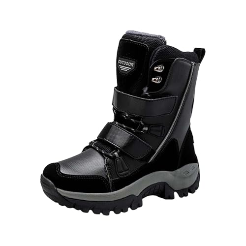 Winter Boots Women Winterstiefeletten Damen Gefüttert Winterboots Outdoor Rutschfeste Weitschaft Warme Fleece Winterschuhe Elegant Ergonomie Breite Damenstiefel von Generisch