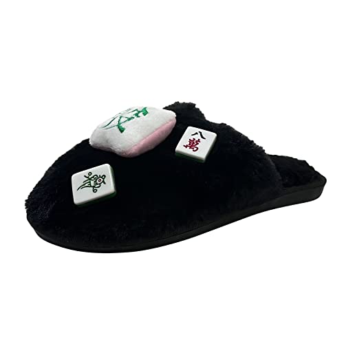 Winter Hausschuhe Damen House Slippers Plüsch Leicht Filzpantoffeln Damen rutschfest Warm Weiche Winterhausschuhe Unisex Pantoletten Flache Hauspatschen Flauschig Geschlossen Filzhausschuhe von Generisch