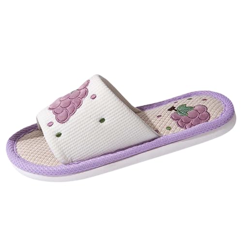 Winter Printed Hausschuhe Damen rutschfest Filzhausschuhe Warm Kuschel Gästepantoffeln Leichte Bequeme Hotelslipper Herbst Weiche Slippers House Gefüttert Orthopädische Hausschuhe von Generisch