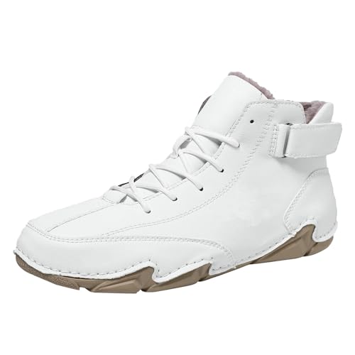 Winter Stiefeletten Herren Gefüttert Winterschuhe Wasserabweisend Schneeschuhe Fleecefutter Kurzschaft Stiefel Weich Rutschfest Wollstiefel Leicht Thermoschuhe Freizeit Outdoorschuhe von Generisch