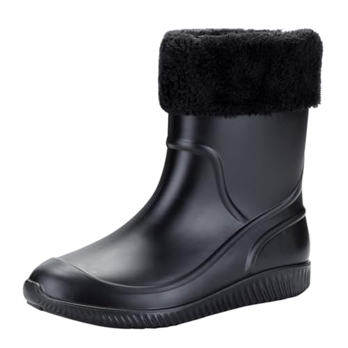 Winter Warm Gummistiefel Herren Gefüttert Abnehmbar Und Waschbar Regenschuhe Regenstiefel Halbhoch Wasserdicht Rutschfeste Rain Boots Gartenschuhe Segelstiefel Angelstiefel Küchenschuhe Winter Warm Gummistiefel Herren Gefüttert Abnehmbar Und Waschbar Regenschuhe Regenstiefel Halbhoch Wasserdicht Rutschfeste Rain Boots Gartenschuhe Segelstiefel Angelstiefel Küchenschuhe von Generisch