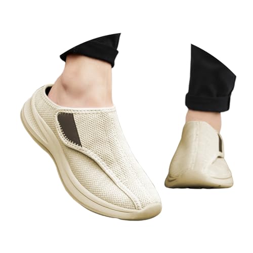 Winter Warm Hausschuhe Damen Herren Frauen rutschfeste Memory-Schaum Slippers Scuff Offen Flauschiges Innerfutter Glatte Böden von Generisch