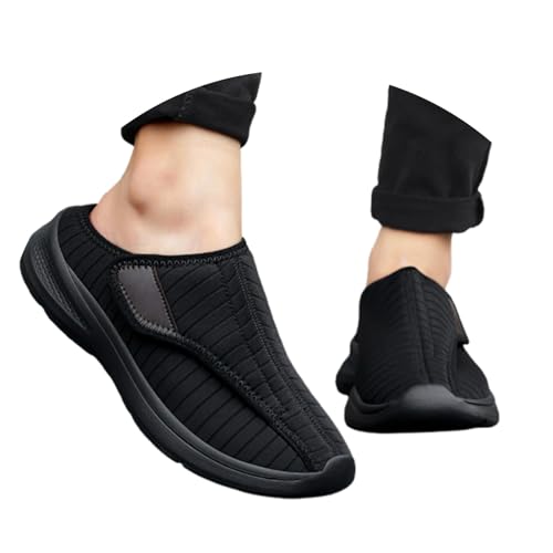 Winter Warm Hausschuhe Damen Herren Frauen Rutschfeste Memory-Schaum Slippers Scuff Offen Flauschiges Innerfutter Glatte Böden von Generisch