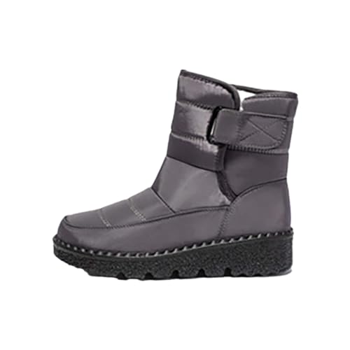 Winterboots Damen Gefüttert - Schneestiefel Herren Wasserdicht, Outdoorstiefel Breite Füße Snowboots Niedrige Wanderschuhe Orthopädische Schneeschuhe Warm Freizeitschuhe rutschfest Bootsschuhe von Generisch