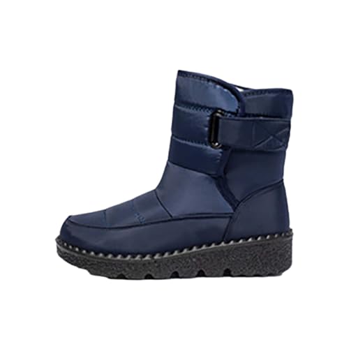 Winterboots Damen Gefüttert - Schneestiefel Herren Wasserdicht, Outdoorstiefel Breite Füße Snowboots Niedrige Wanderschuhe Orthopädische Schneeschuhe Warm Freizeitschuhe rutschfest Bootsschuhe von Generisch