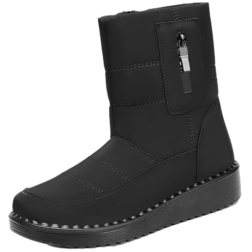Winterboots Damen Gefüttert - Schneestiefel Herren Wasserdicht, Outdoorstiefel Breite Füße Snowboots Niedrige Wanderschuhe Orthopädische Schneeschuhe Warm Freizeitschuhe rutschfest Bootsschuhe Winterboots Damen Gefüttert - Schneestiefel Herren Wasserdicht, Outdoorstiefel Breite Füße Snowboots Niedrige Wanderschuhe Orthopädische Schneeschuhe Warm Freizeitschuhe rutschfest Bootsschuhe von Generisch