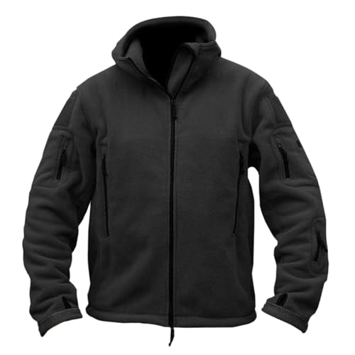 Winterjacke Bomberjacke Herren Sommer - Multi Taschen Thermo Outdoorjacke Leicht Winter Military Jacke Militärjacke Warme Fleecejacke Fliegerjacke Warm Gefüttert Arbeitsjacke Reißverschluss von Generisch