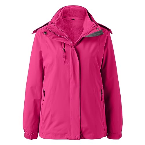 Winterjacke Damen Sale Grosse Grössen Warm Wasserdicht Schwarz Skijacke 3in1 Wanderjacke Sport Fahrrad Snowboardjacke Doppeljacke Winter Outdoor Softshelljacke Winterparka Tailliert Funktionsjacke von Generisch