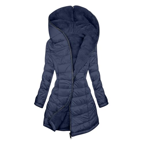 Winterjacke Damen Steppjacke Wintermantel Mit Kapuze Reißverschluss Winterparka Warm Weich Freizeit Daunenjacke Dicker Baumwolle Elegant Jacke Dicke Jacke Wintermantel Für Damen in Großen Größen von Generisch