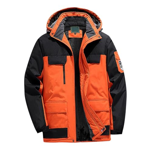 Winterjacken Herren Wasserdicht Warm Gefüttert Parker Jacken Arbeitsjacke 9XL Große Größen mit Reißverschluss Wanderjacke Übergangsjacke mit Kapuze Winddicht Skijacke Outdoorjacke Wintermantel Winterjacken Herren Wasserdicht Warm Gefüttert Parker Jacken Arbeitsjacke 9XL Große Größen mit Reißverschluss Wanderjacke Übergangsjacke mit Kapuze Winddicht Skijacke Outdoorjacke Wintermantel von Generisch