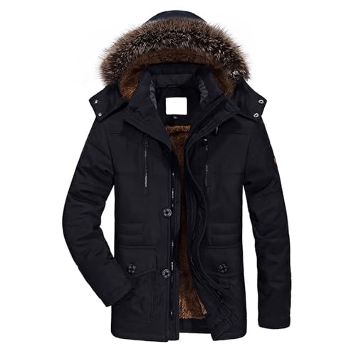 Wintermantel Herren Langer Große Größen L-6Xl - Winterjacke Herren Verdicken Mit Warm Gefüttert Übergangsjacke Mit Plüsch Innen Steppjacke Mit Reißverschluss Baumwolljacke Bequeme Outdoorjacke Wintermantel Herren Langer Große Größen L-6Xl - Winterjacke Herren Verdicken Mit Warm Gefüttert Übergangsjacke Mit Plüsch Innen Steppjacke Mit Reißverschluss Baumwolljacke Bequeme Outdoorjacke von Generisch