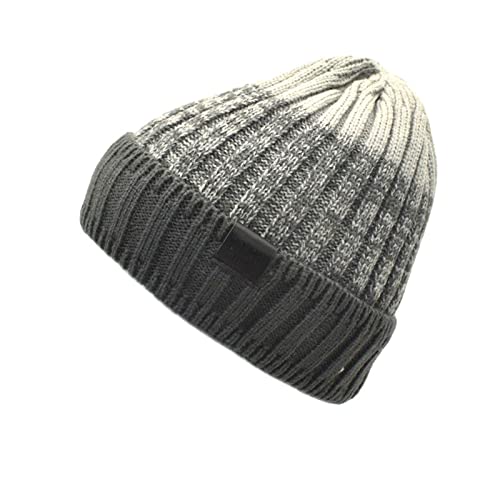 Wintermütze Herren,Geschenke für Männer Frauen Warme Beanie Winter Mütze, icker,Weicher,Doppelschichtiger Plüschfutterhut MüTze Herren Schwarz MüTze Fleece Herren Groß MüTze Herren Leder Braun Winter von Generisch