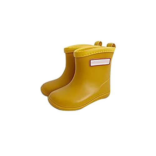 Winterschuhe 34 Stiefel für Kurze Regenstiefel Leichte Schuhe für regnerische Tage Winter Boots Kids (C, 33.5 Big Kids) von Generisch