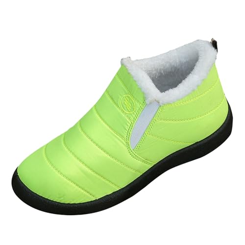 Winterschuhe Damen, Unisex Winterschuhe Herren, Warm Winter Stiefel Bequem Schneestiefel Gefüttert, Flauschigen Winterstiefel Rutschfest Winterboots Leicht Halbstiefel Damenstiefel Ankle Boots von Generisch