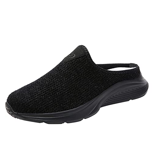 Winterschuhe Damen Bequem, Damen Clogs & Pantoletten Hausschuhe Leichte Atmungsaktive Pantoffeln Slip On Walking Freizeit Schuhe Für Damen Herren Mesh Outdoor Schlupfschuhe rutschfest Sandalen 1 von Generisch