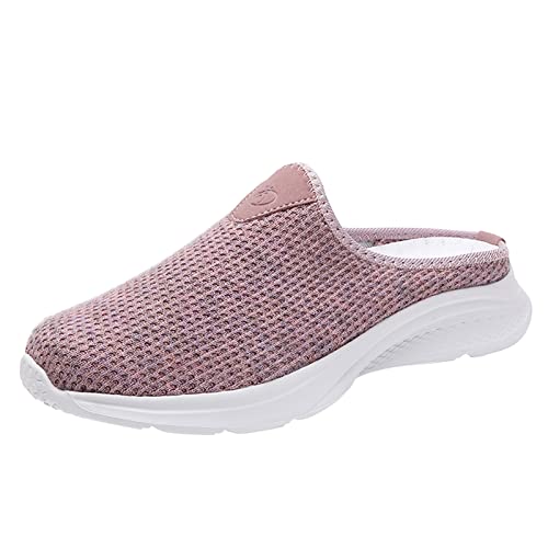 Winterschuhe Damen Bequem, Damen Clogs & Pantoletten Hausschuhe Leichte Atmungsaktive Pantoffeln Slip On Walking Freizeit Schuhe Für Damen Herren Mesh Outdoor Schlupfschuhe rutschfest Sandalen 1 von Generisch